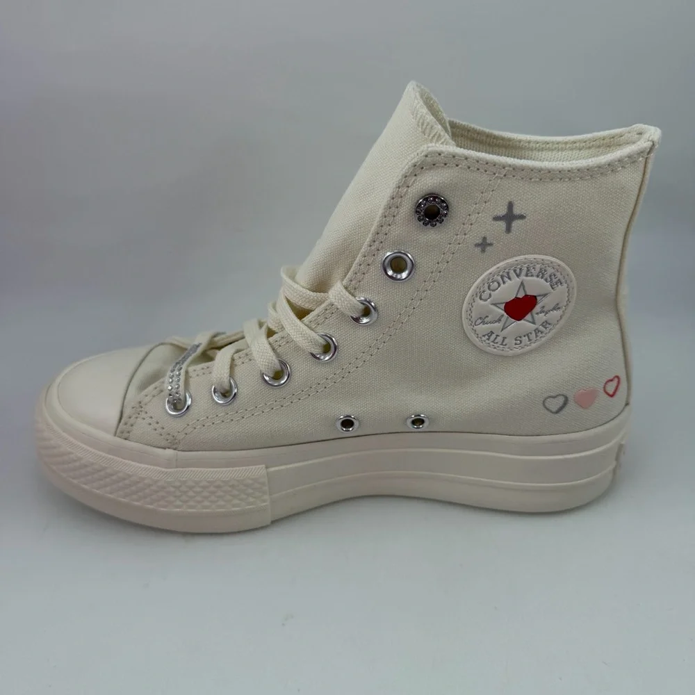Converse Women’s CTAS Lift Egret Platform-5.5-Forever Dream Off White Shoes NEW!